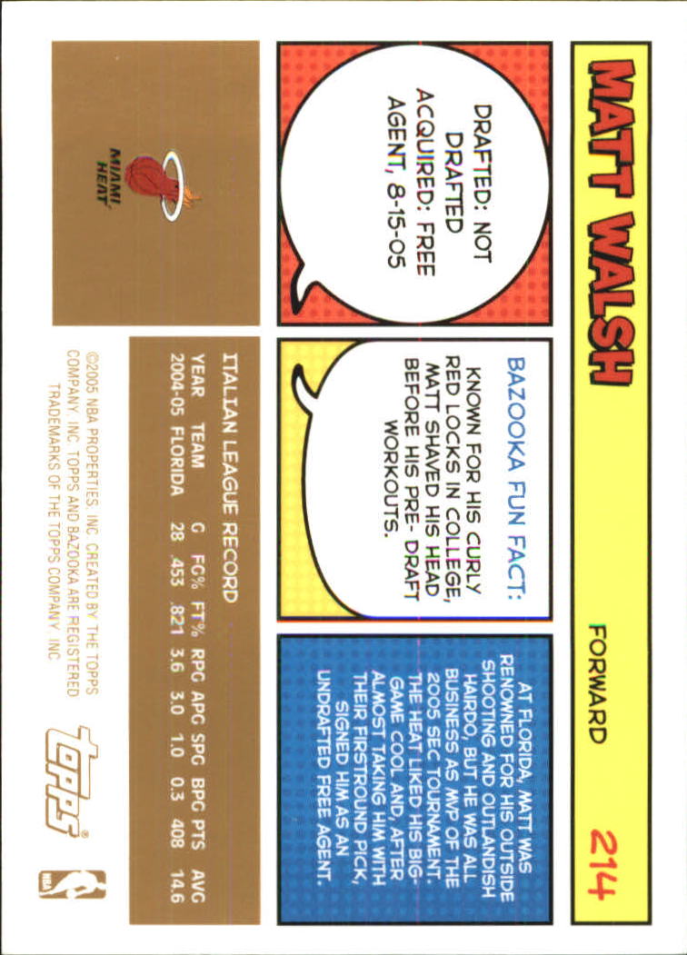 B6670- 2005-06 Bazooka Gold Basketball Cards 1-220 -You Pick- 15+ FREE US SHIP - Picture 399 of 409