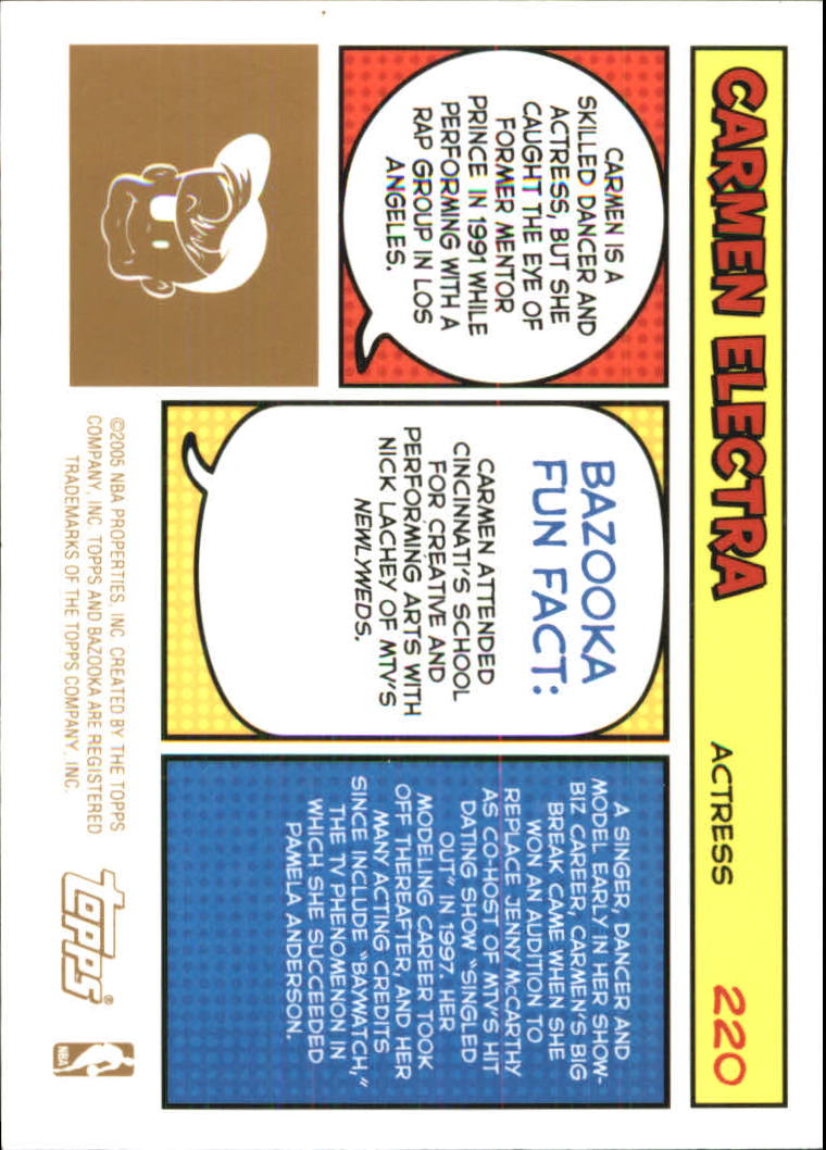 B6670- 2005-06 Bazooka Gold Basketball Cards 1-220 -You Pick- 15+ FREE US SHIP - Picture 409 of 409