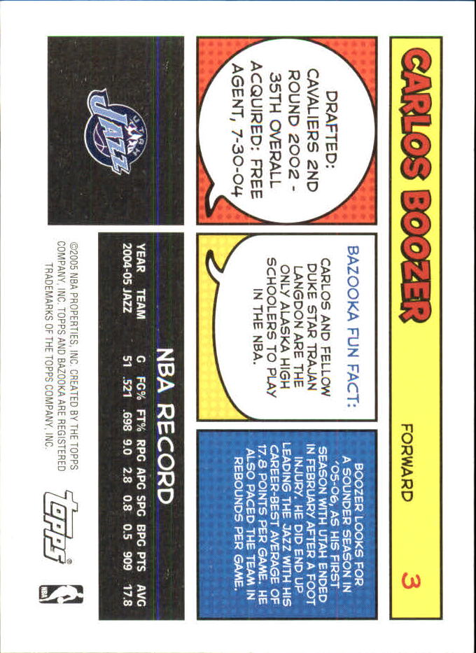 B6670- 2005-06 Bazooka Minis Basketball #s 1-220 -You Pick- 15+ FREE US SHIP - Picture 127 of 419
