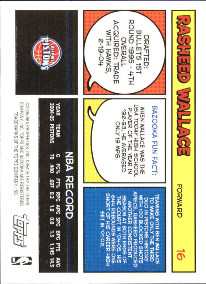 B6670- 2005-06 Bazooka Minis Basketball #s 1-220 -You Pick- 15+ FREE US SHIP - Picture 239 of 419