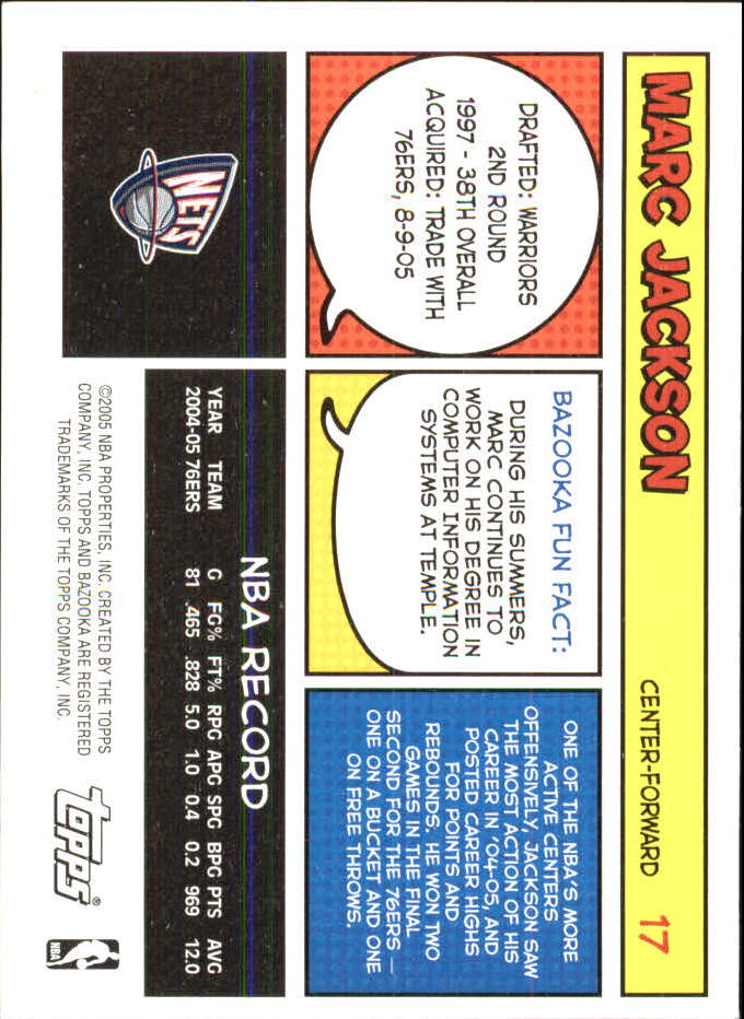 B6670- 2005-06 Bazooka Minis Basketball #s 1-220 -You Pick- 15+ FREE US SHIP - Picture 9 of 419