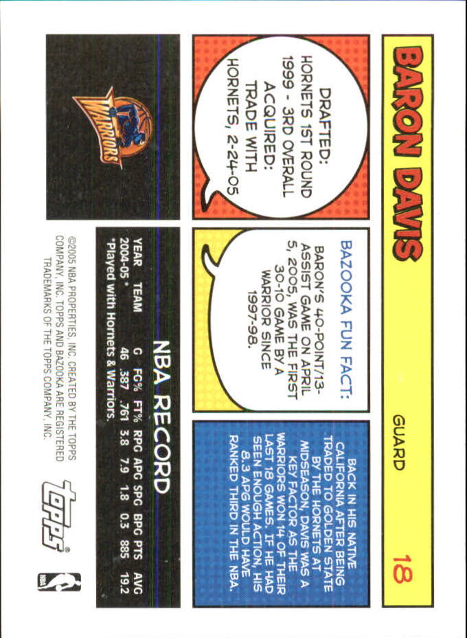 B6670- 2005-06 Bazooka Minis Basketball #s 1-220 -You Pick- 15+ FREE US SHIP - Picture 241 of 419