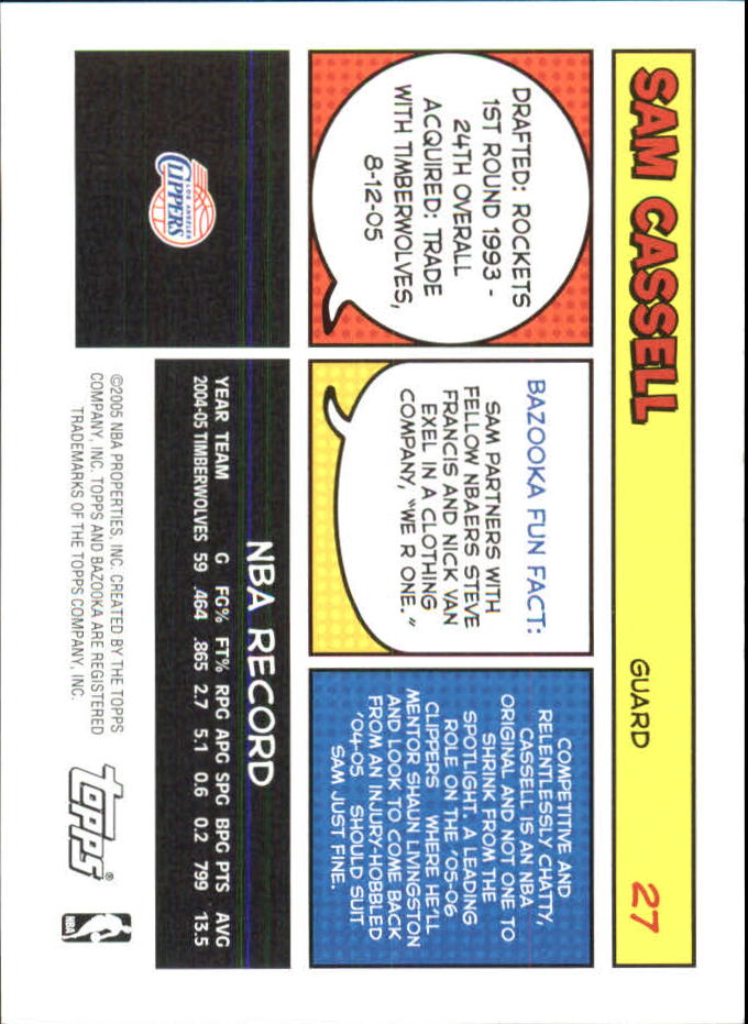 B6670- 2005-06 Bazooka Minis Basketball #s 1-220 -You Pick- 15+ FREE US SHIP - Picture 145 of 419