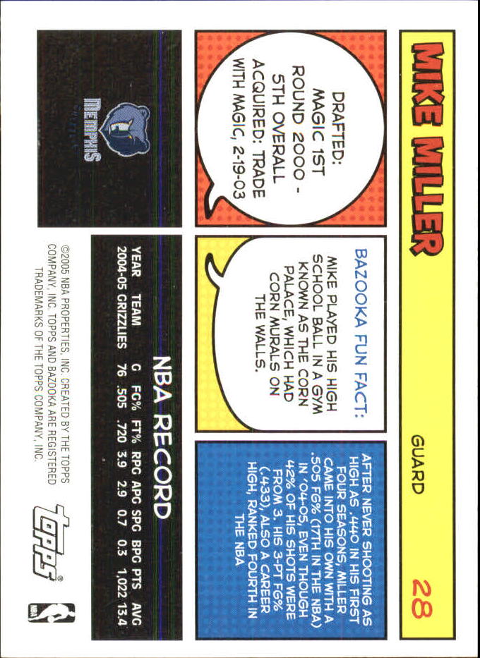 B6670- 2005-06 Bazooka Minis Basketball #s 1-220 -You Pick- 15+ FREE US SHIP - Picture 147 of 419