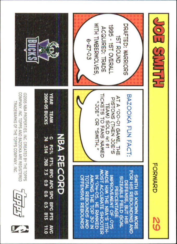 B6670- 2005-06 Bazooka Minis Basketball #s 1-220 -You Pick- 15+ FREE US SHIP - Picture 149 of 419
