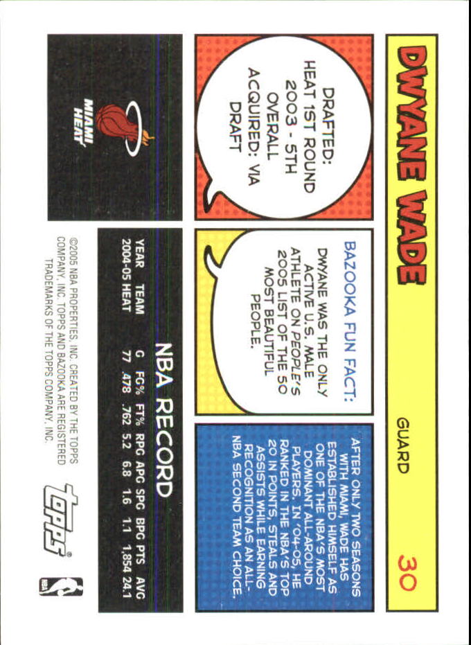 B6670- 2005-06 Bazooka Minis Basketball #s 1-220 -You Pick- 15+ FREE US SHIP - Picture 387 of 419