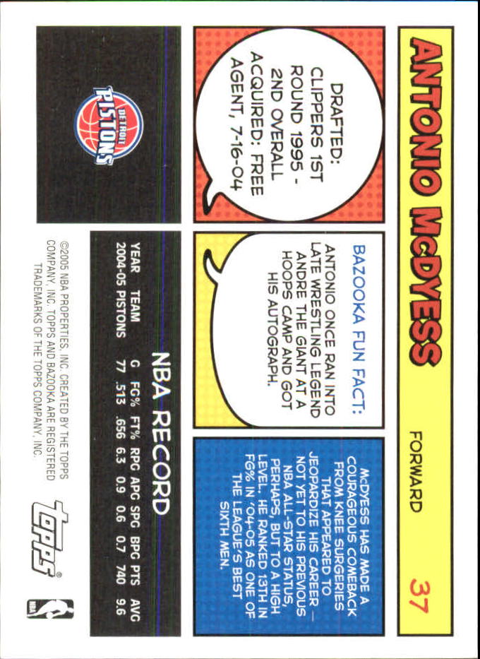 B6670- 2005-06 Bazooka Minis Basketball #s 1-220 -You Pick- 15+ FREE US SHIP - Picture 155 of 419