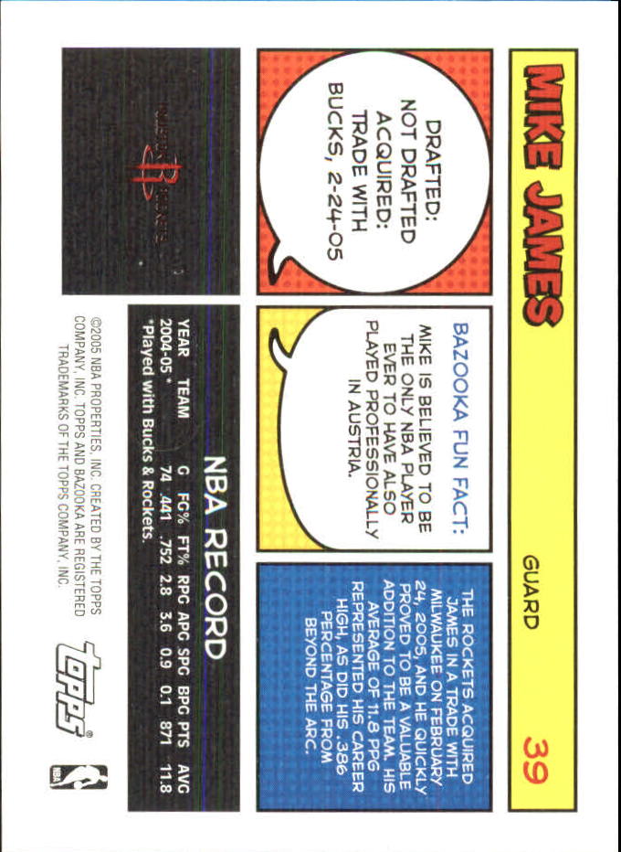 B6670- 2005-06 Bazooka Minis Basketball #s 1-220 -You Pick- 15+ FREE US SHIP - Picture 23 of 419