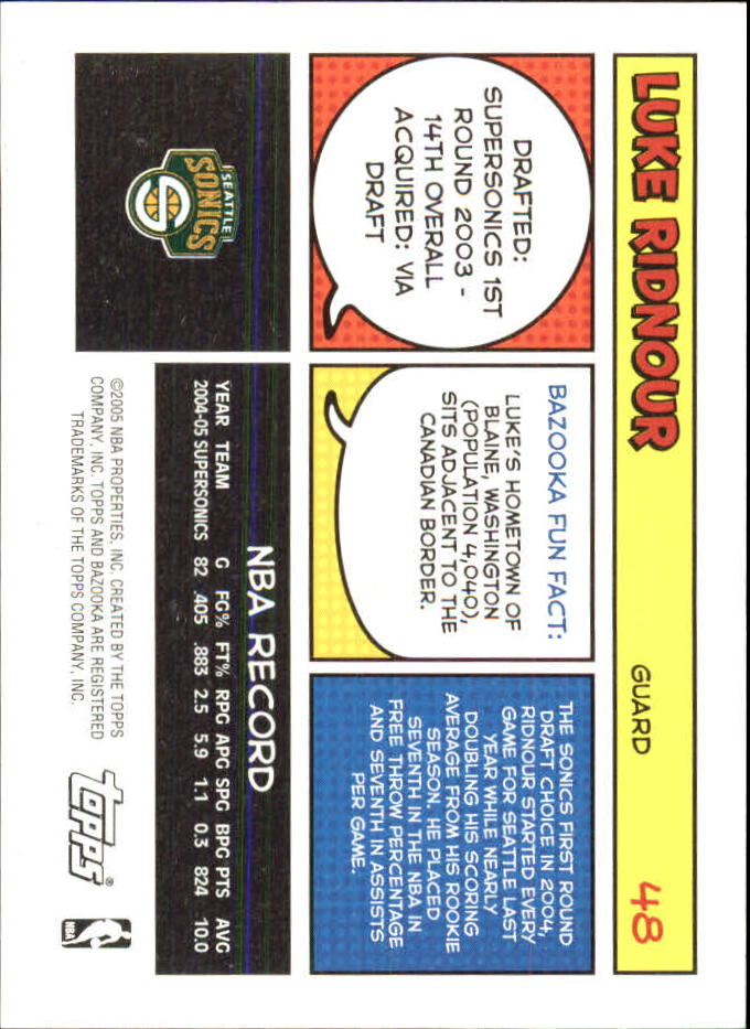 B6670- 2005-06 Bazooka Minis Basketball #s 1-220 -You Pick- 15+ FREE US SHIP - Picture 159 of 419