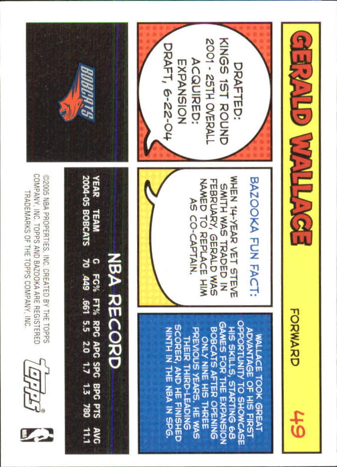 B6670- 2005-06 Bazooka Minis Basketball #s 1-220 -You Pick- 15+ FREE US SHIP - Picture 161 of 419