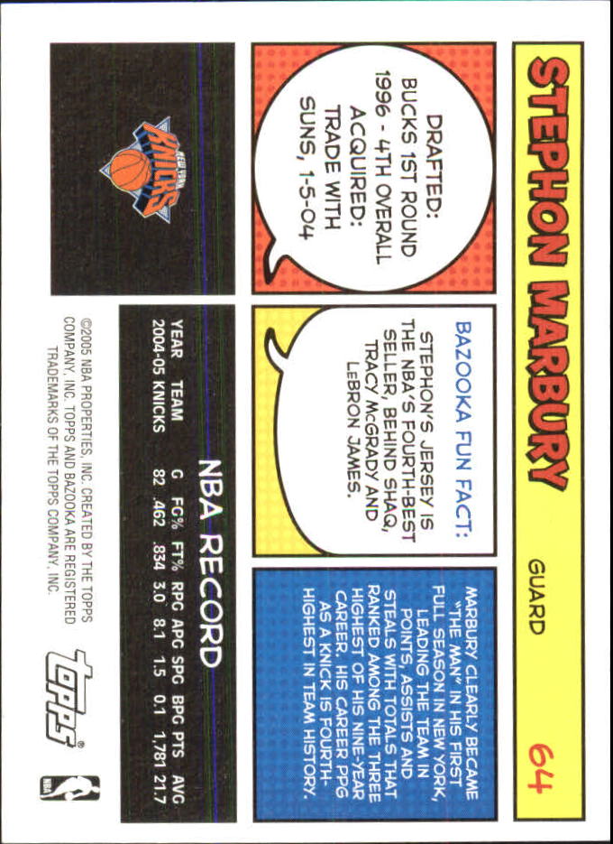 B6670- 2005-06 Bazooka Minis Basketball #s 1-220 -You Pick- 15+ FREE US SHIP - Picture 309 of 419