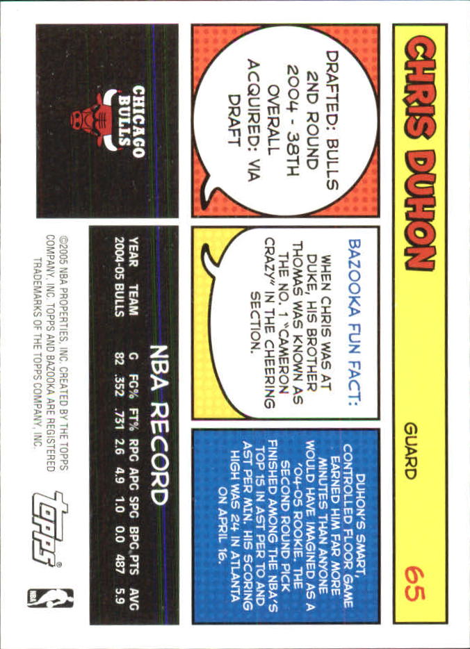 B6670- 2005-06 Bazooka Minis Basketball #s 1-220 -You Pick- 15+ FREE US SHIP - Picture 41 of 419