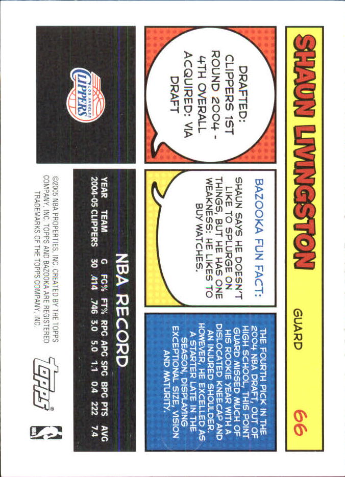 B6670- 2005-06 Bazooka Minis Basketball #s 1-220 -You Pick- 15+ FREE US SHIP - Picture 175 of 419