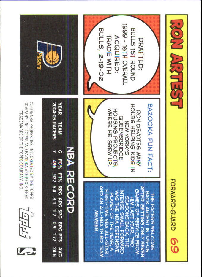 B6670- 2005-06 Bazooka Minis Basketball #s 1-220 -You Pick- 15+ FREE US SHIP - Picture 179 of 419