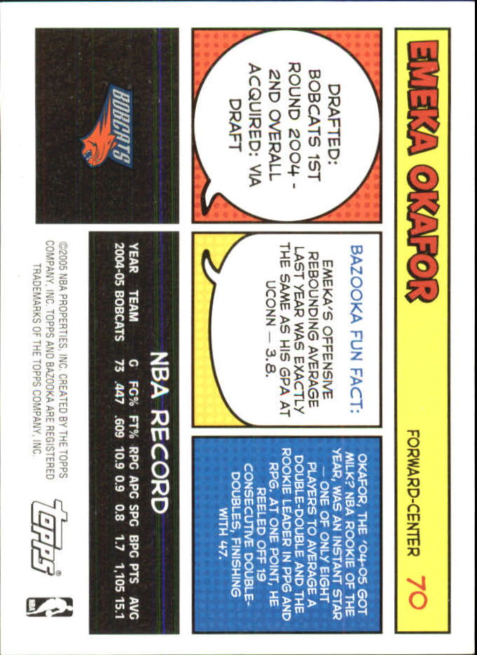 B6670- 2005-06 Bazooka Minis Basketball #s 1-220 -You Pick- 15+ FREE US SHIP - Picture 181 of 419