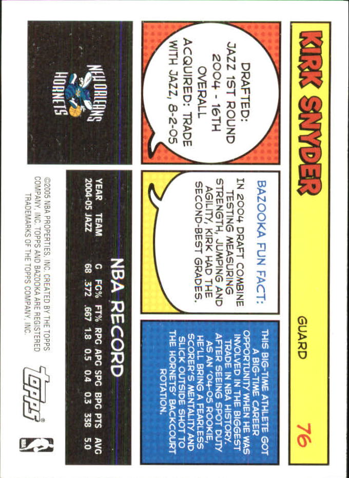 B6670- 2005-06 Bazooka Minis Basketball #s 1-220 -You Pick- 15+ FREE US SHIP - Picture 51 of 419
