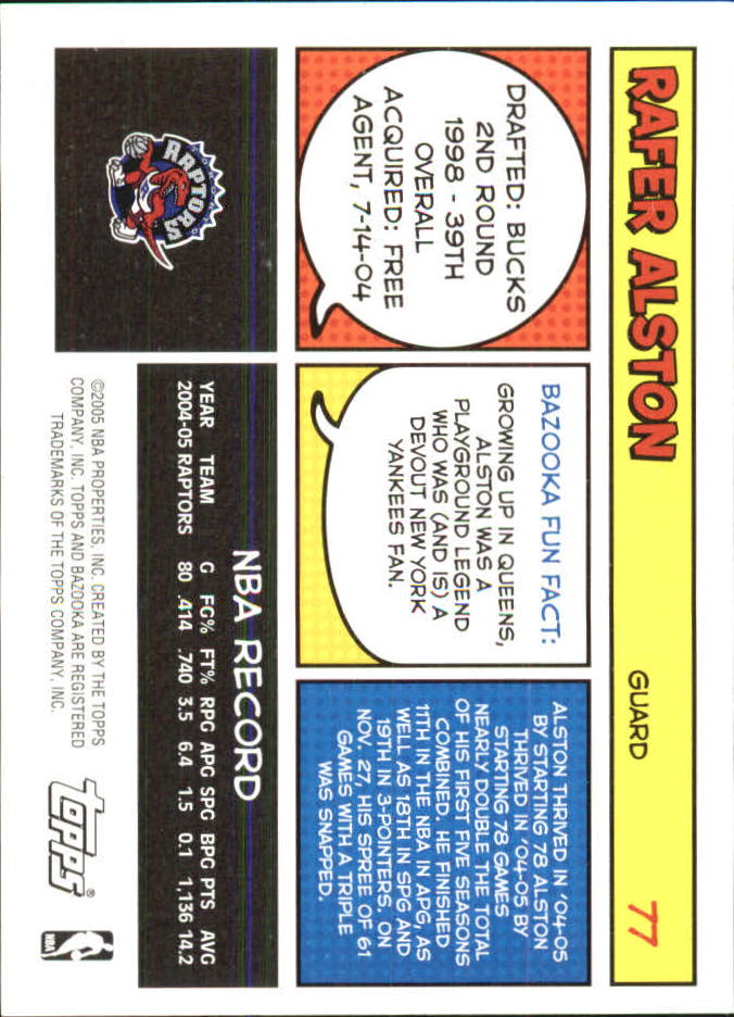 B6670- 2005-06 Bazooka Minis Basketball #s 1-220 -You Pick- 15+ FREE US SHIP - Picture 183 of 419