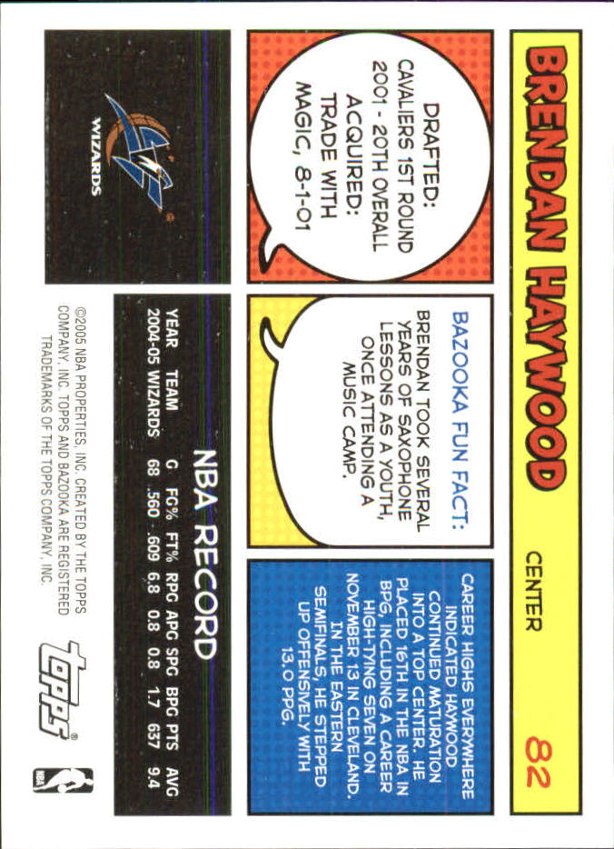 B6670- 2005-06 Bazooka Minis Basketball #s 1-220 -You Pick- 15+ FREE US SHIP - Picture 53 of 419
