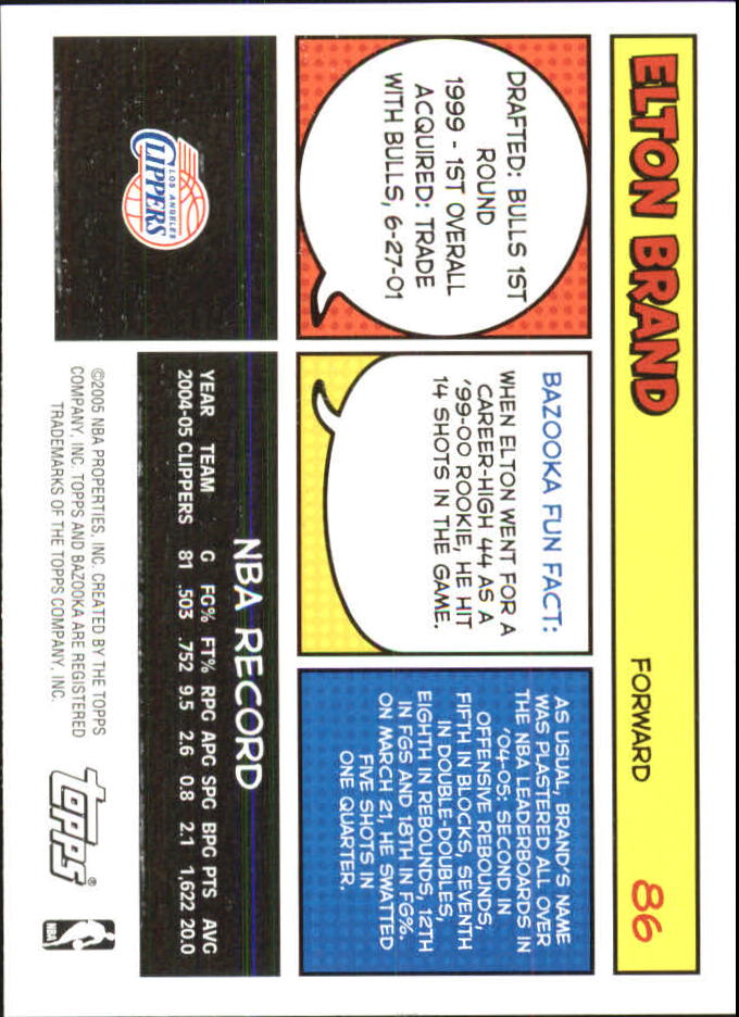 B6670- 2005-06 Bazooka Minis Basketball #s 1-220 -You Pick- 15+ FREE US SHIP - Picture 191 of 419