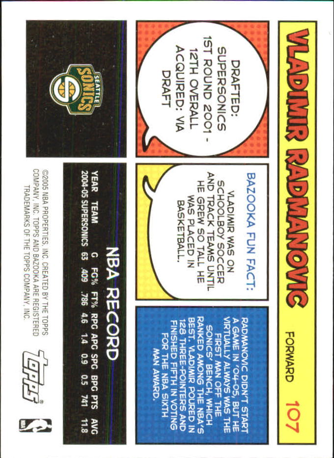 B6670- 2005-06 Bazooka Minis Basketball #s 1-220 -You Pick- 15+ FREE US SHIP - Picture 75 of 419