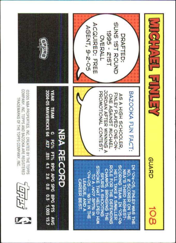 B6670- 2005-06 Bazooka Minis Basketball #s 1-220 -You Pick- 15+ FREE US SHIP - Picture 259 of 419