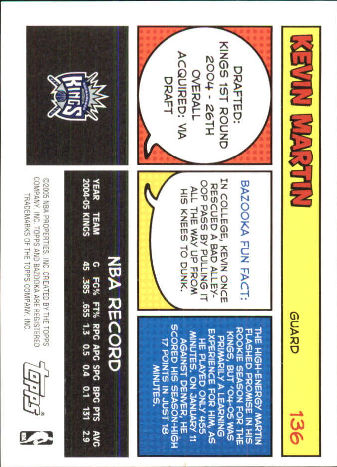 B6670- 2005-06 Bazooka Minis Basketball #s 1-220 -You Pick- 15+ FREE US SHIP - Picture 217 of 419