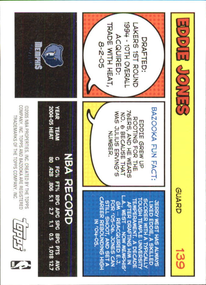 B6670- 2005-06 Bazooka Minis Basketball #s 1-220 -You Pick- 15+ FREE US SHIP - Picture 221 of 419