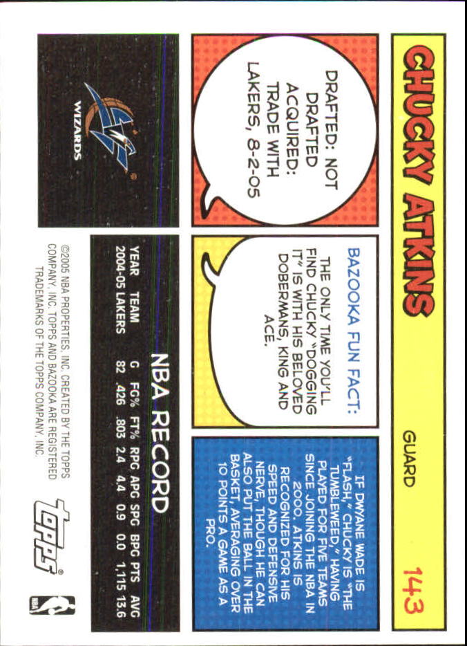 B6670- 2005-06 Bazooka Minis Basketball #s 1-220 -You Pick- 15+ FREE US SHIP - Picture 99 of 419