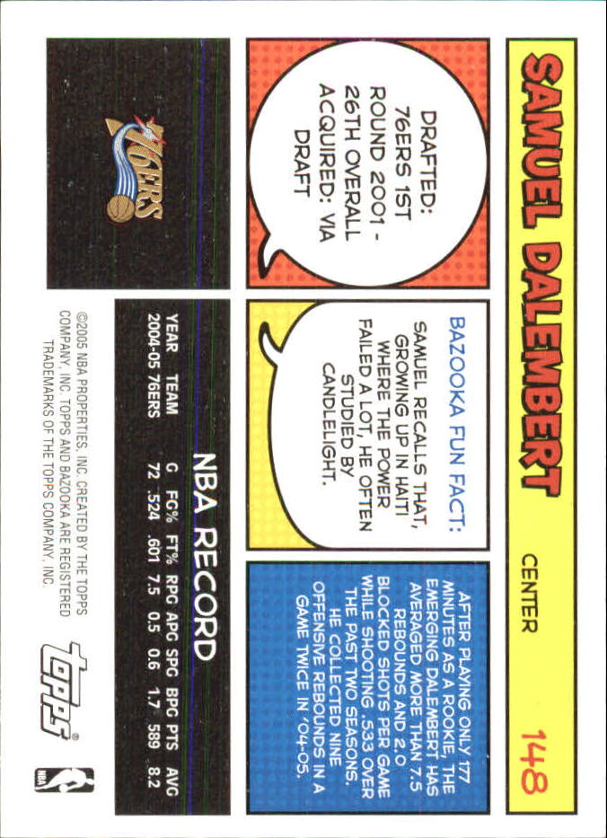 B6670- 2005-06 Bazooka Minis Basketball #s 1-220 -You Pick- 15+ FREE US SHIP - Picture 105 of 419