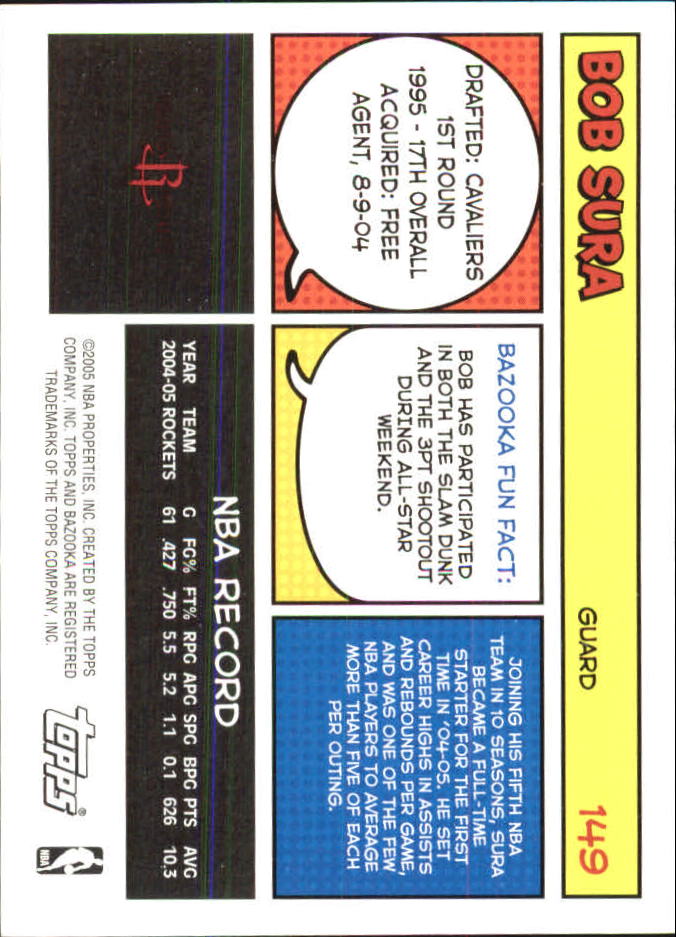 B6670- 2005-06 Bazooka Minis Basketball #s 1-220 -You Pick- 15+ FREE US SHIP - Picture 107 of 419