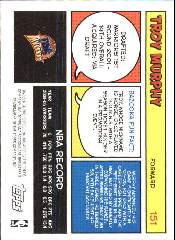 B6670- 2005-06 Bazooka Minis Basketball #s 1-220 -You Pick- 15+ FREE US SHIP - Picture 109 of 419