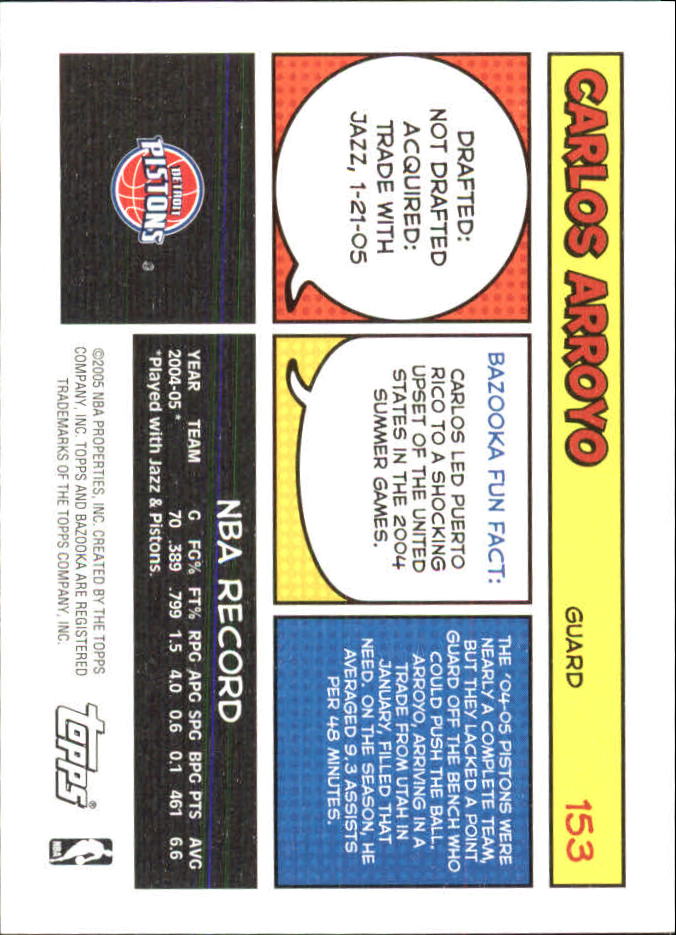 B6670- 2005-06 Bazooka Minis Basketball #s 1-220 -You Pick- 15+ FREE US SHIP - Picture 113 of 419