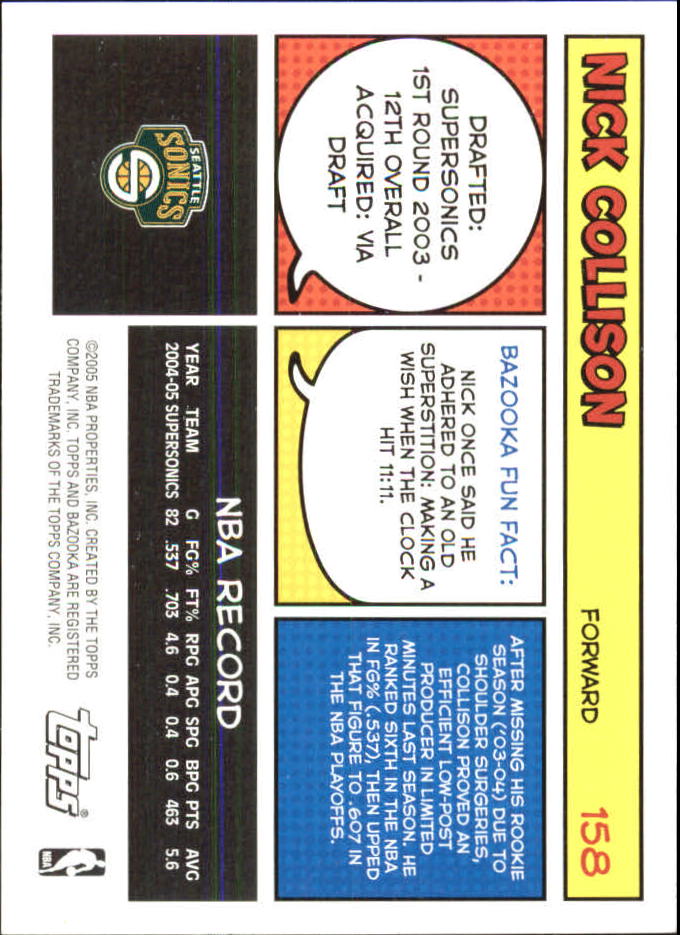 B6670- 2005-06 Bazooka Minis Basketball #s 1-220 -You Pick- 15+ FREE US SHIP - Picture 117 of 419