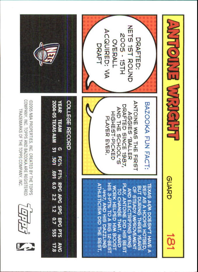 B6670- 2005-06 Bazooka Minis Basketball #s 1-220 -You Pick- 15+ FREE US SHIP - Picture 327 of 419