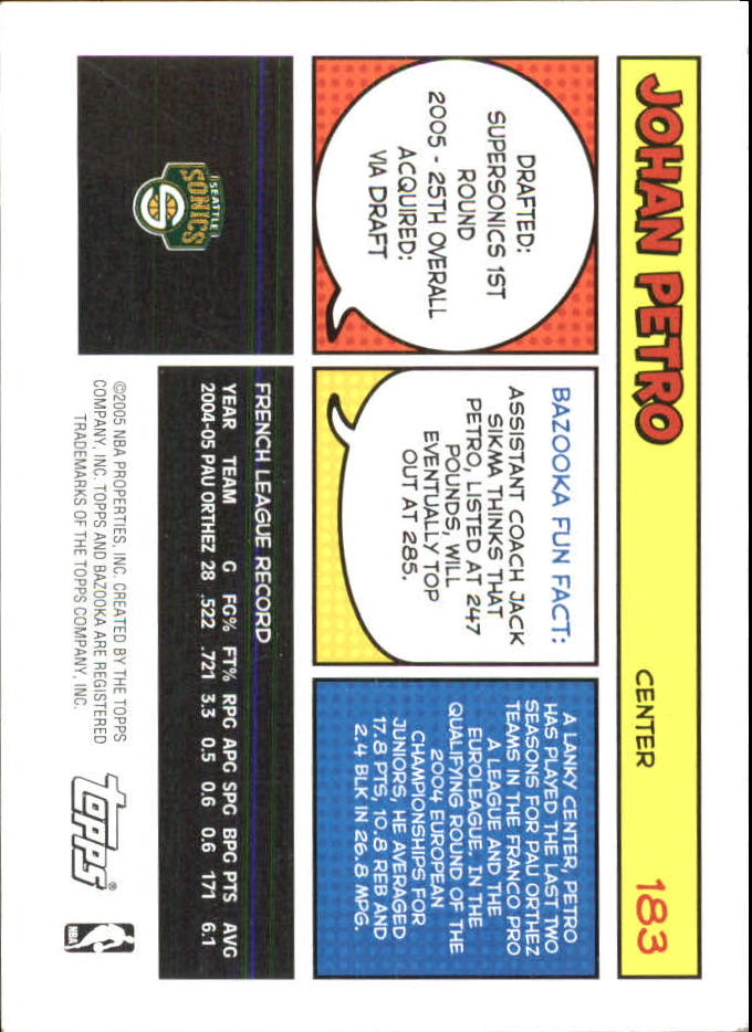 B6670- 2005-06 Bazooka Minis Basketball #s 1-220 -You Pick- 15+ FREE US SHIP - Picture 277 of 419