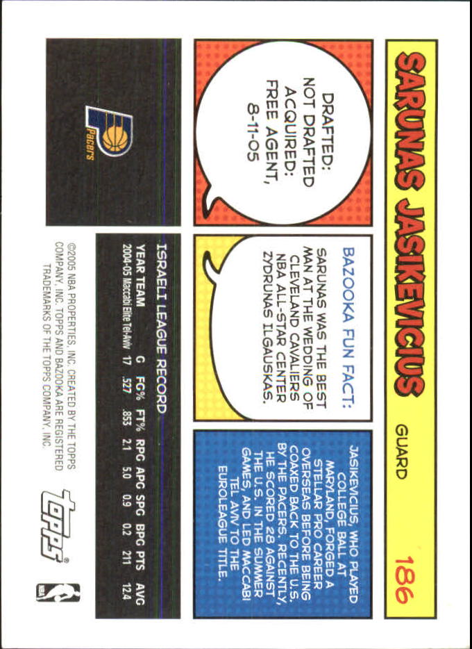 B6670- 2005-06 Bazooka Minis Basketball #s 1-220 -You Pick- 15+ FREE US SHIP - Picture 377 of 419