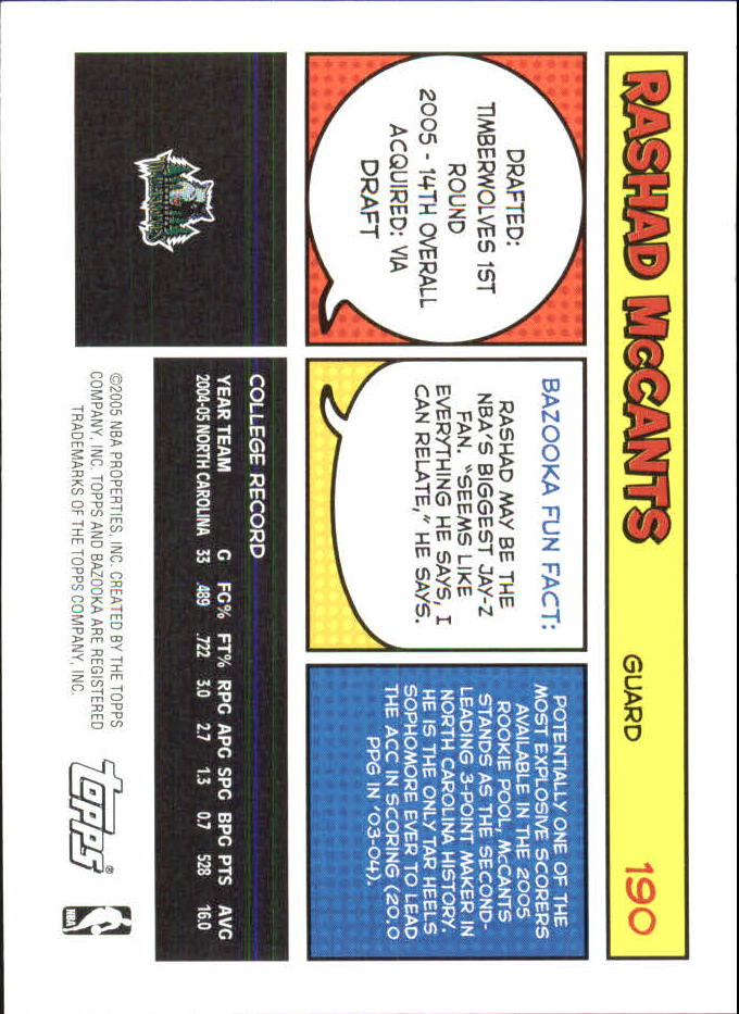 B6670- 2005-06 Bazooka Minis Basketball #s 1-220 -You Pick- 15+ FREE US SHIP - Picture 283 of 419