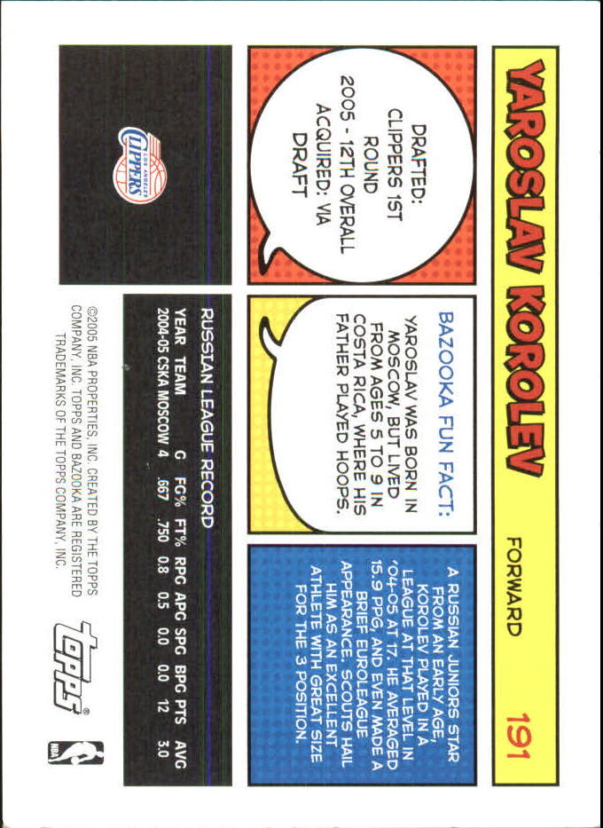 B6670- 2005-06 Bazooka Minis Basketball #s 1-220 -You Pick- 15+ FREE US SHIP - Picture 285 of 419