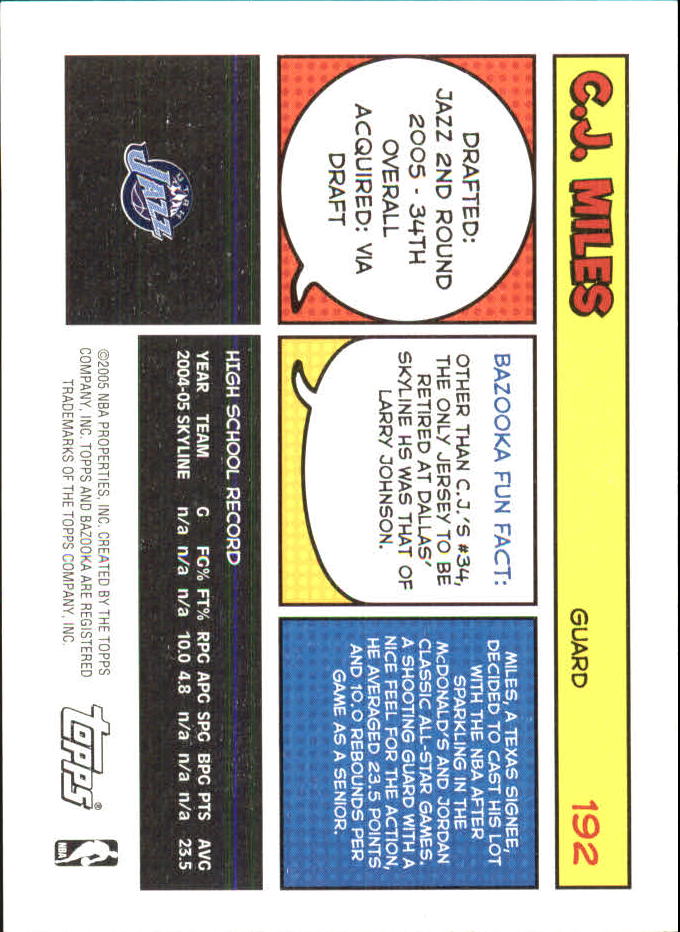 B6670- 2005-06 Bazooka Minis Basketball #s 1-220 -You Pick- 15+ FREE US SHIP - Picture 333 of 419