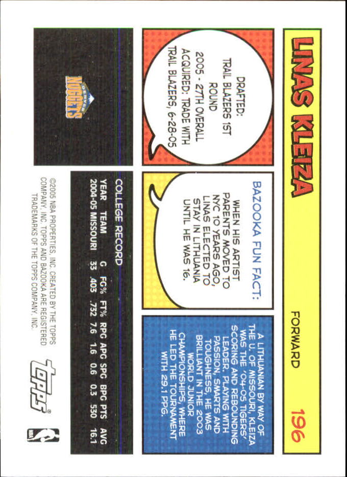 B6670- 2005-06 Bazooka Minis Basketball #s 1-220 -You Pick- 15+ FREE US SHIP - Picture 337 of 419