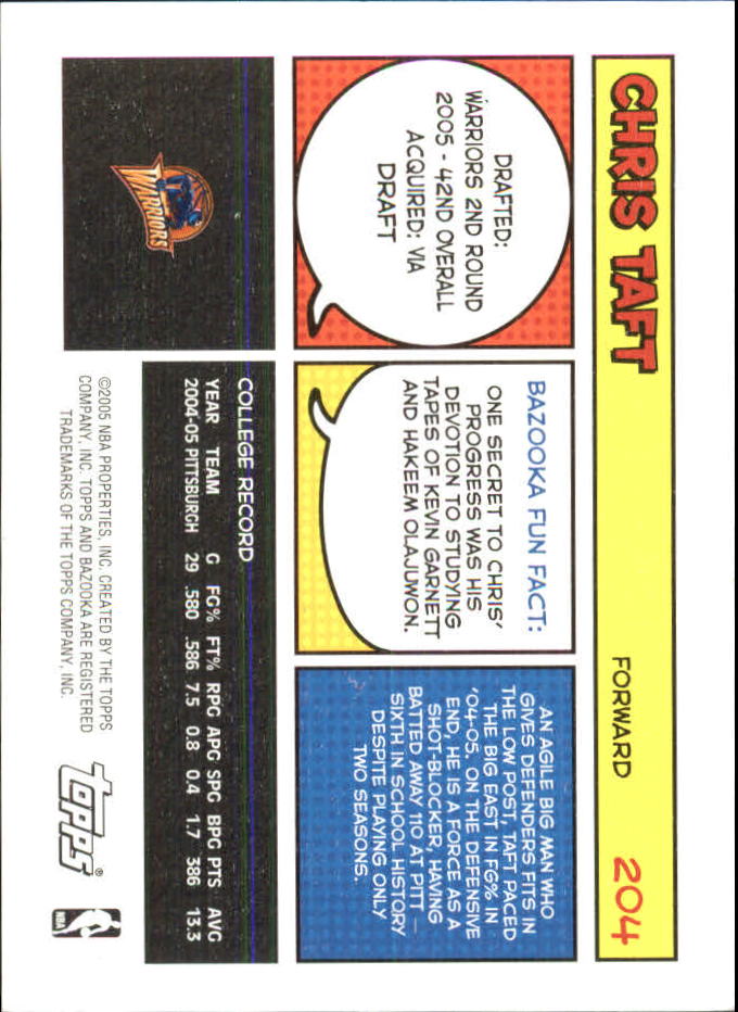 B6670- 2005-06 Bazooka Minis Basketball #s 1-220 -You Pick- 15+ FREE US SHIP - Picture 289 of 419