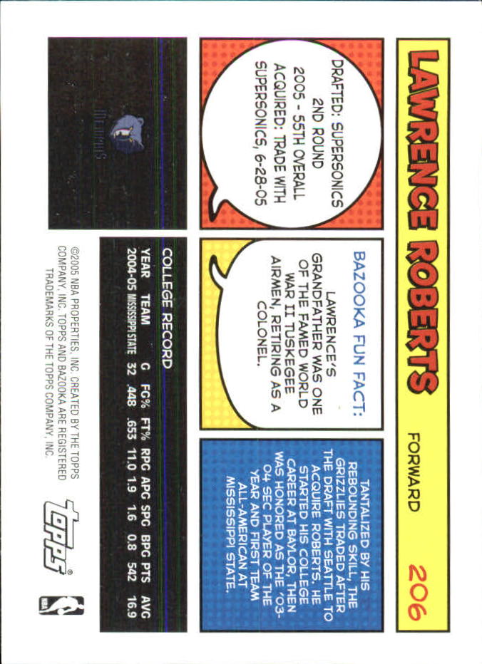 B6670- 2005-06 Bazooka Minis Basketball #s 1-220 -You Pick- 15+ FREE US SHIP - Picture 291 of 419