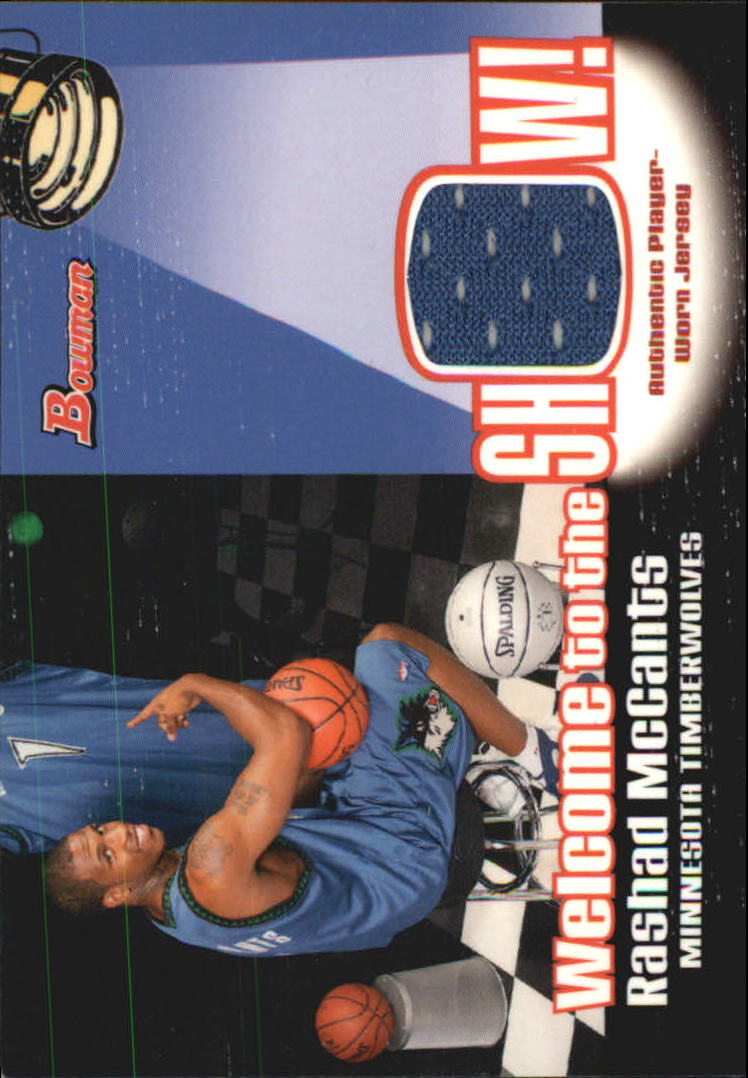 2005-06 Bowman Welcome to the Show Relics #RM Rashad McCants