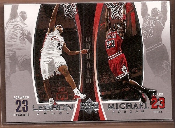 2005-06 Upper Deck Michael Jordan/LeBron James #LJMJ8 Michael Jordan/LeBron James