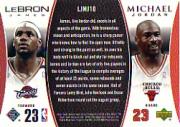 2005-06 Upper Deck Michael Jordan/LeBron James #LJMJ10 Michael Jordan/LeBron James back image