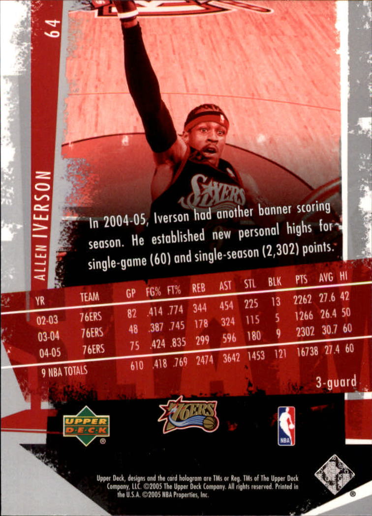 Allen Iverson cards (1997-2021) 76ers Nuggets - You Choose - Bild 157 von 228