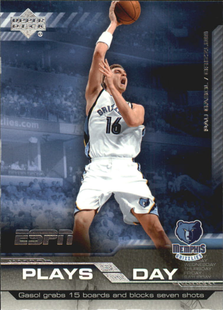 2005-06 Upper Deck ESPN Plays of the Day #PD7 Pau Gasol
