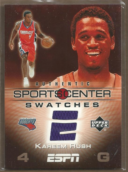 2005-06 Upper Deck ESPN Sports Center Swatches #KR Kareem Rush