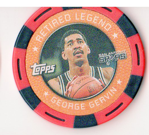 2005-06 Topps NBA Collector Chips Red #12 George Gervin
