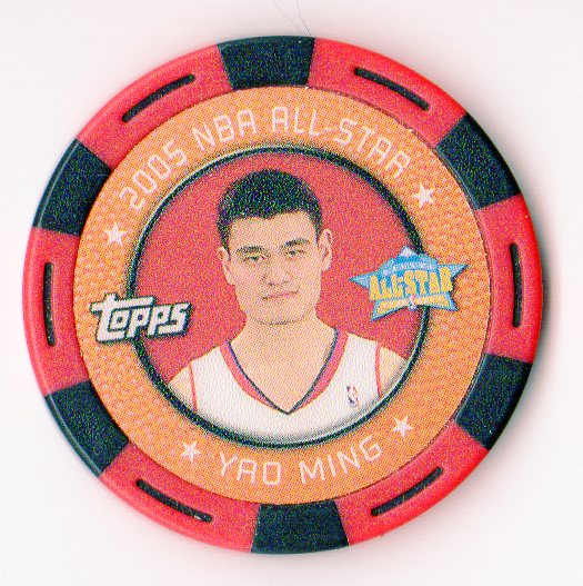 2005-06 Topps NBA Collector Chips Red #38 Yao Ming